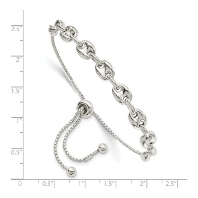 Sterling Silver Adjustable Box Bracelet – view 3