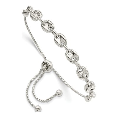 Sterling Silver Adjustable Box Bracelet