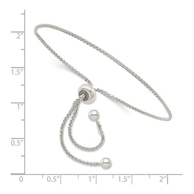 Sterling Silver Adjustable Box Bracelet – view 3