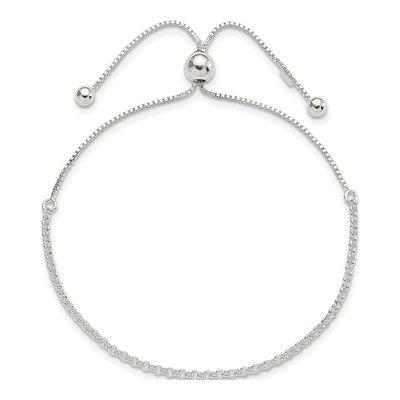 Sterling Silver Adjustable Cable Bracelet – view 4