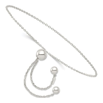 Sterling Silver Adjustable Fancy Bracelet
