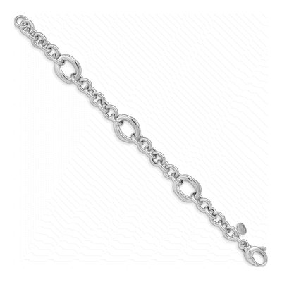 Sterling Silver 12.7mm Link Chain Bracelet – view 3