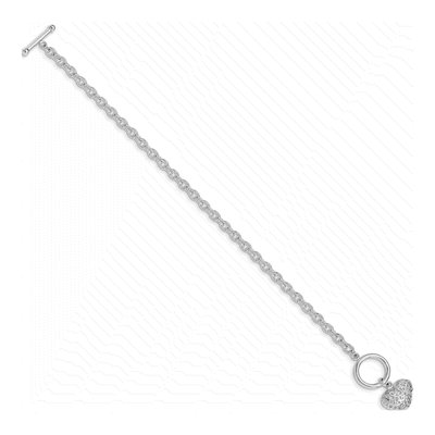 Sterling Silver Heart Bracelet – view 3