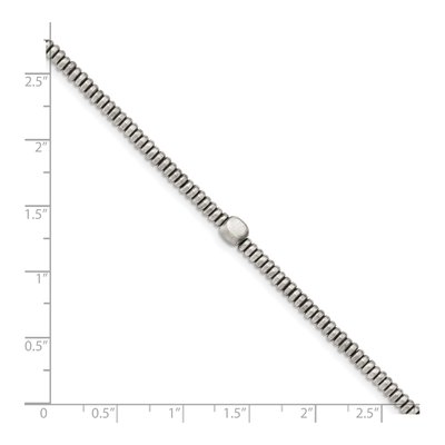 Sterling Silver Antiqued Beaded Bracelet – view 3