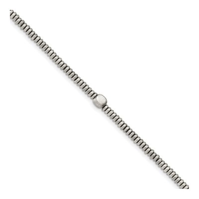 Sterling Silver Antiqued Beaded Bracelet
