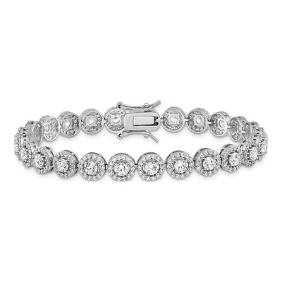 Sterling Silver CZ Tennis Bracelet – view 3