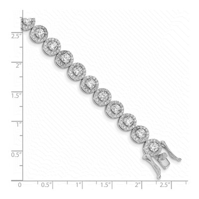 Sterling Silver CZ Tennis Bracelet – view 4