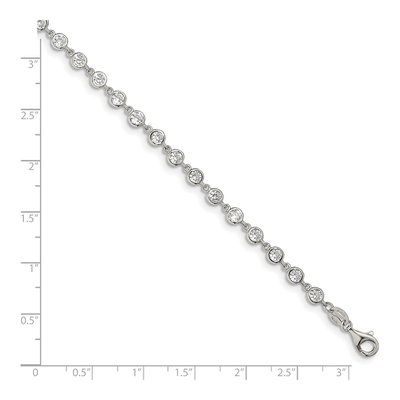 Sterling Silver CZ Bracelet – view 4