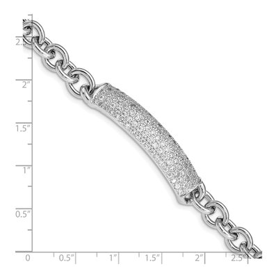 Sterling Silver CZ Fancy Bracelet – view 3