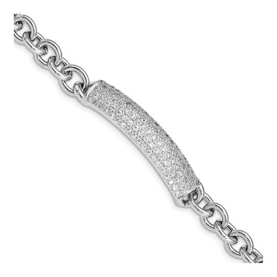 Sterling Silver CZ Fancy Bracelet