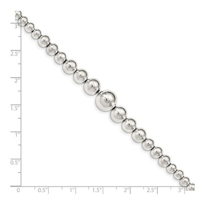 Sterling Silver Graduated Bracelet – view 4