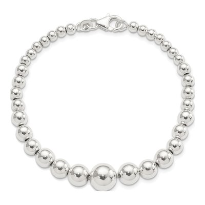 Sterling Silver Graduated Bracelet – view 5