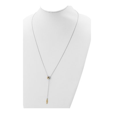 Sterling Silver CZ Bee Pendant Necklace – view 4