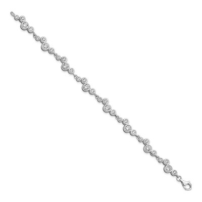 Sterling Silver CZ Bracelet – view 2