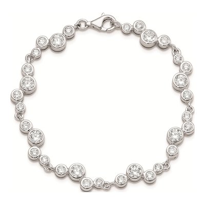 Sterling Silver CZ Bracelet – view 4