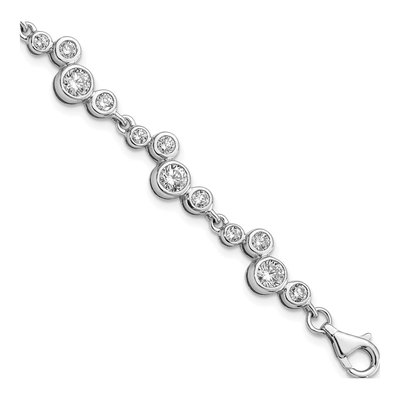 Sterling Silver CZ Bracelet
