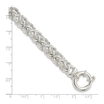 Sterling Silver Byzantine Bracelet – view 4