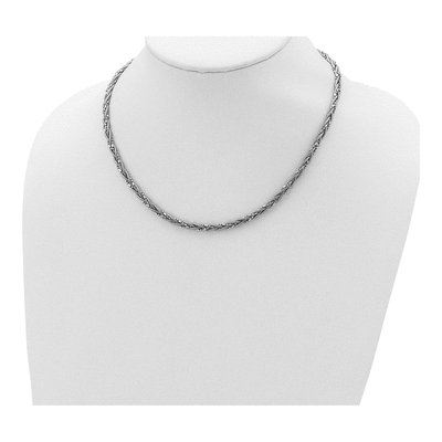 Sterling Silver Braided Snake Necklace – view 3