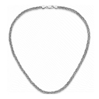Sterling Silver Braided Snake Necklace – view 4