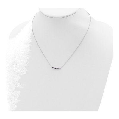 Sterling Silver Amethyst Bar Necklace – view 5