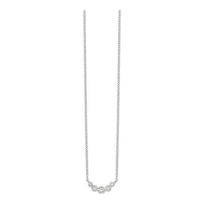 Sterling Silver CZ Necklace – view 3
