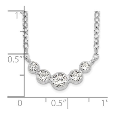 Sterling Silver CZ Necklace – view 4