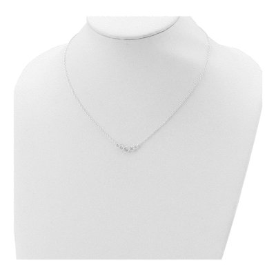 Sterling Silver CZ Necklace – view 5