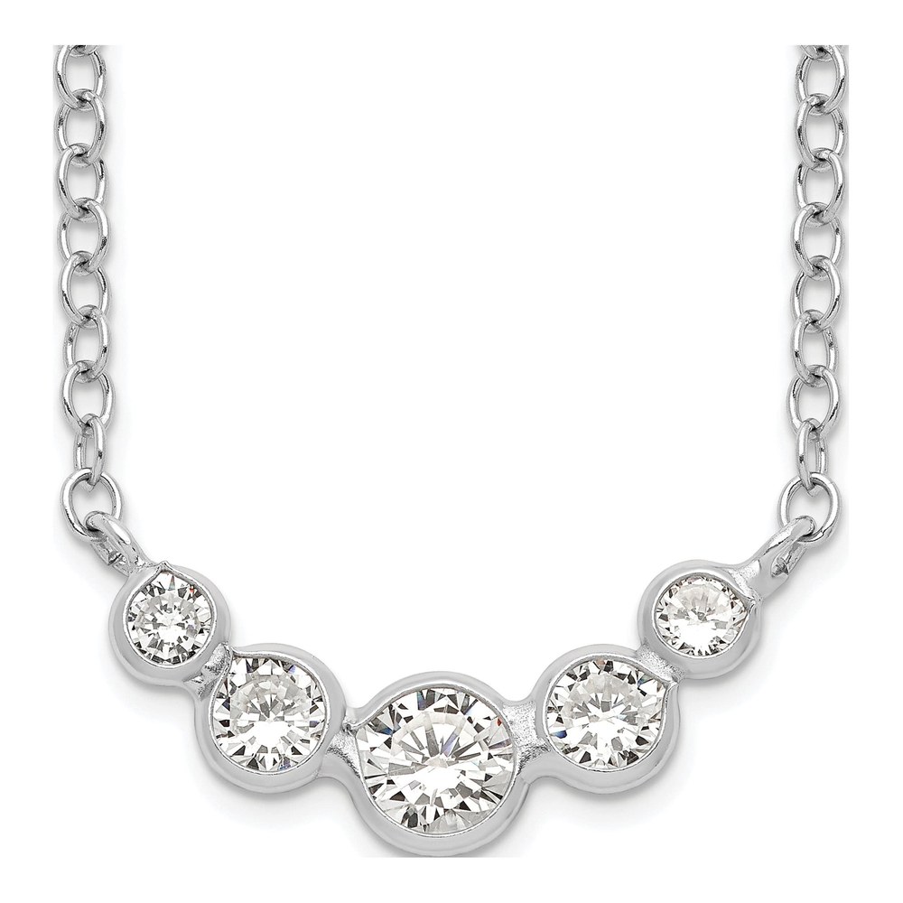 Sterling Silver CZ Necklace