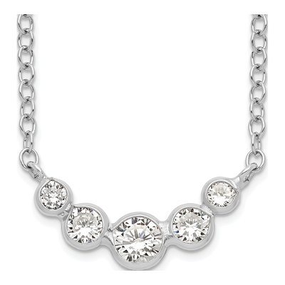 Sterling Silver CZ Necklace