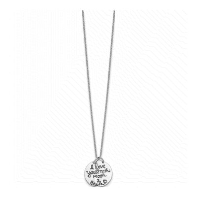 Sterling Silver Moon Back Necklace – view 3