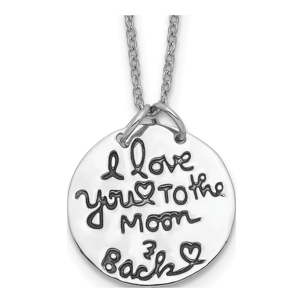 Sterling Silver Moon Back Necklace