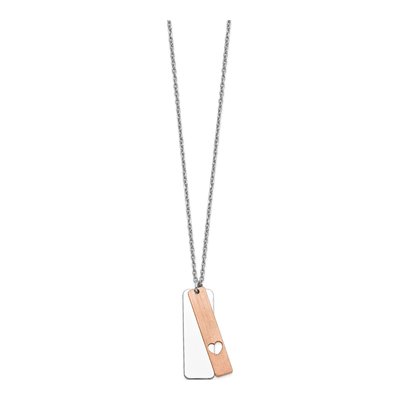 Sterling Silver Dogtag Pendant Necklace – view 3