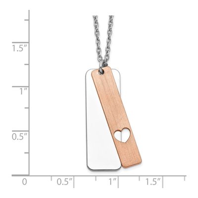 Sterling Silver Dogtag Pendant Necklace – view 4