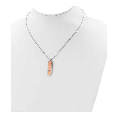 Sterling Silver Dogtag Pendant Necklace – view 5