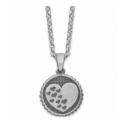 Sterling Silver Heart Pendant Necklace