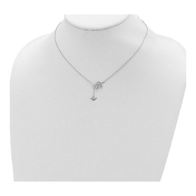 Sterling Silver Leaf Bird Pendant Necklace – view 5