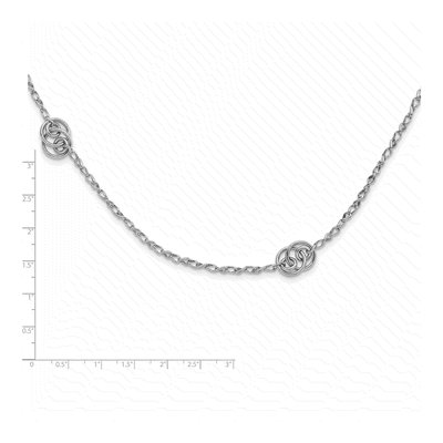 Sterling Silver Oval Link Necklace – view 5