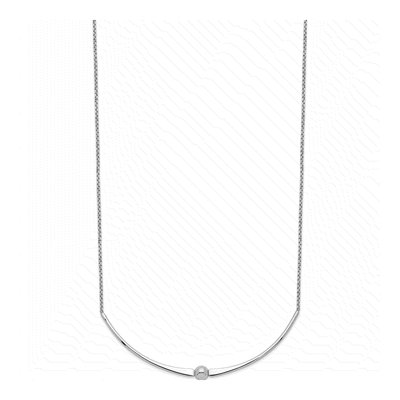 Sterling Silver 17.5" Rhodium-Plated Chain Necklace – view 3