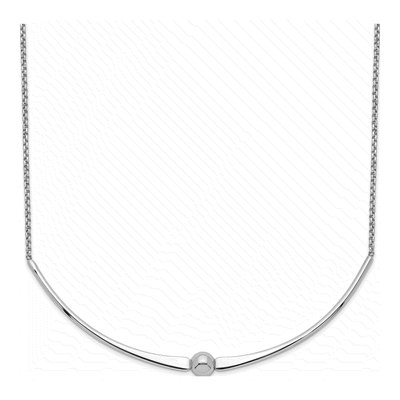 Sterling Silver 17.5" Rhodium-Plated Chain Necklace