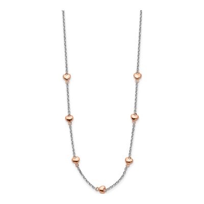 Sterling Silver 7-Heart Pendant Necklace – view 3