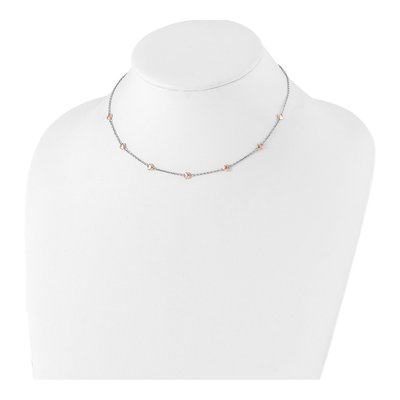Sterling Silver 7-Heart Pendant Necklace – view 5