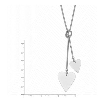 Sterling Silver Heart Cable Wrap Pendant Necklace – view 3