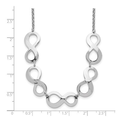 Sterling Silver Infinity Pendant Necklace – view 4