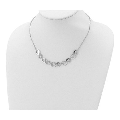 Sterling Silver Infinity Pendant Necklace – view 5