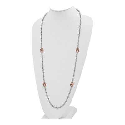 Rose Gold-Plated Sterling Silver Fancy Necklace – view 3