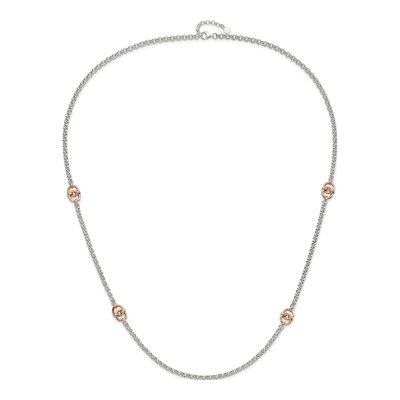 Rose Gold-Plated Sterling Silver Fancy Necklace – view 4