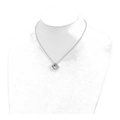 Sterling Silver CZ Pendant Necklace – view 5