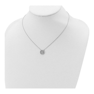 Sterling Silver CZ Evil Eye Pendant Necklace – view 5