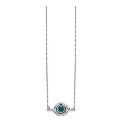 Sterling Silver Eye Pendant Necklace – view 3