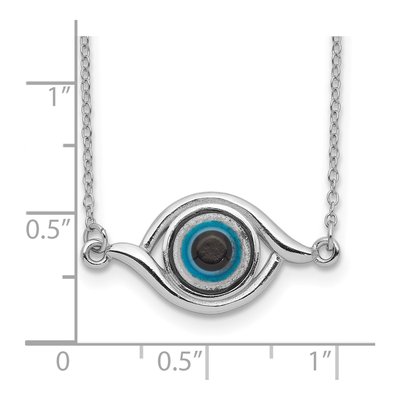Sterling Silver Eye Pendant Necklace – view 4